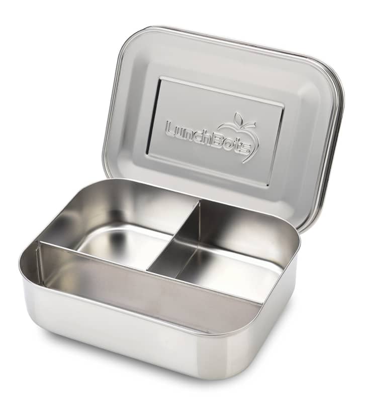 LunchBots Quad Stainless Steel 4 Compartment Bento Box