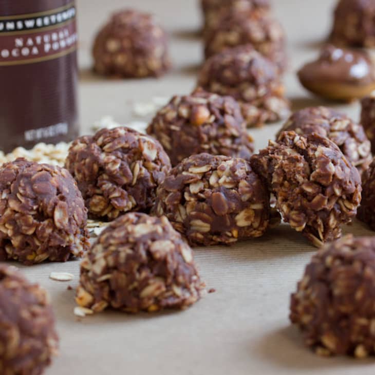 No-Bake Nutella Peanut Butter Cookies