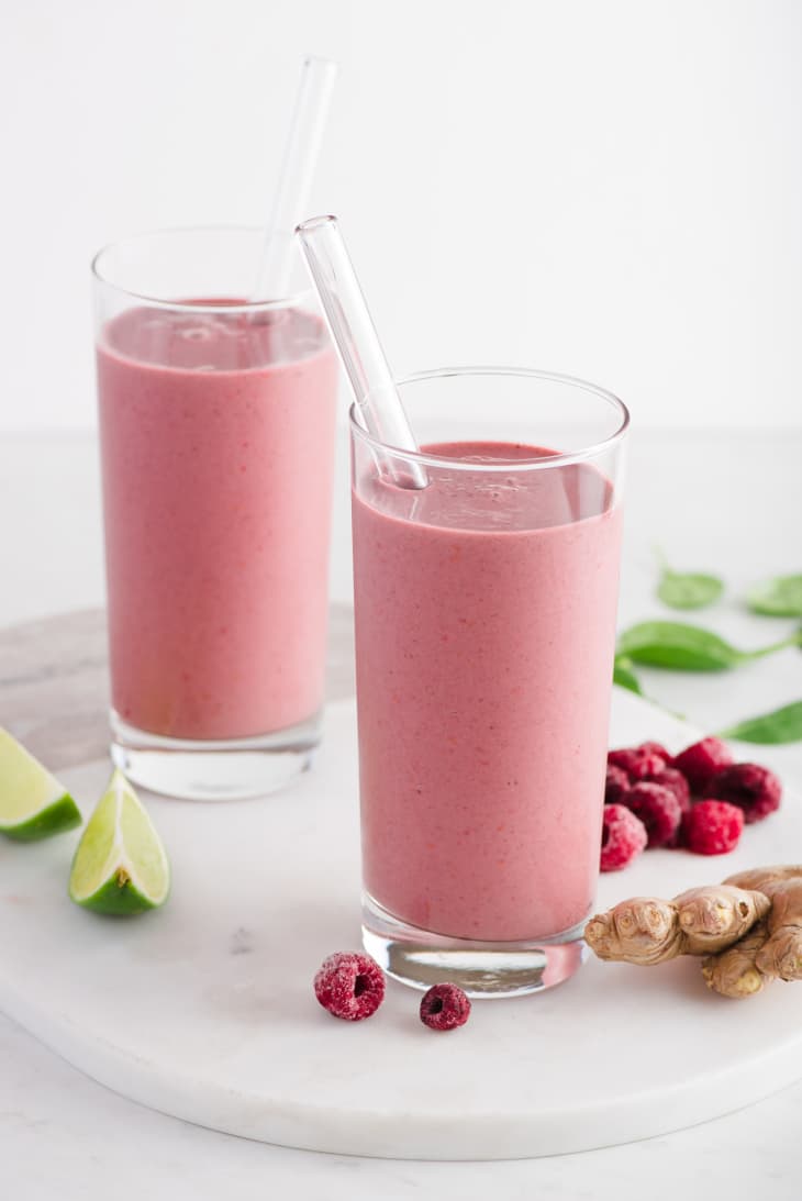Raspberry Ginger Power Smoothies