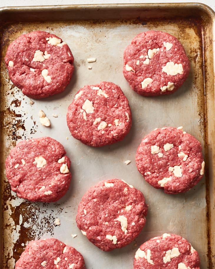 Home made hamburger patties