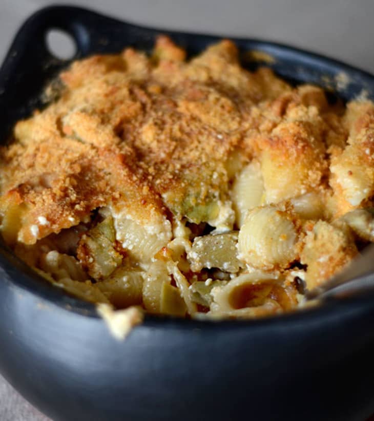 Big-Hearted Macaroni & Cheese with Artichokes