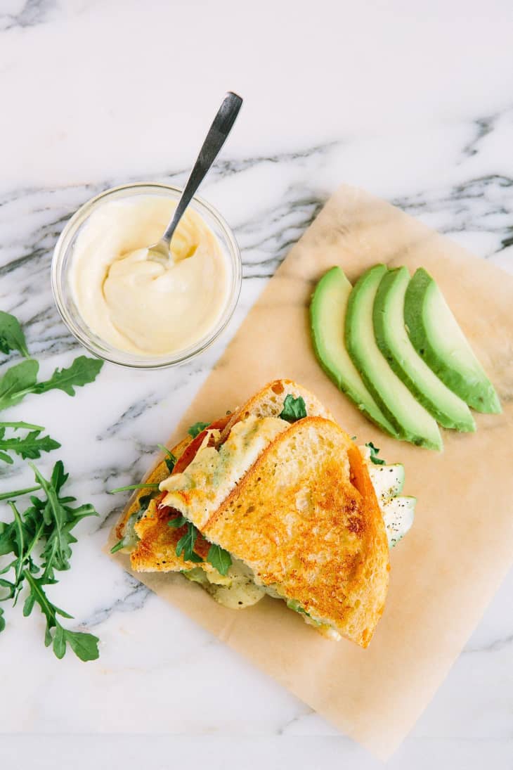 Muenster and Avocado Grilled Cheese