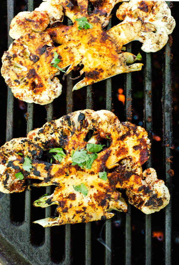 Grilled Chipotle Lime Cauliflower Steaks