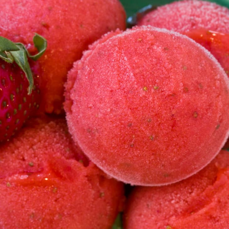 Spring Dessert Recipe Strawberry And Honey Sorbet Kitchn