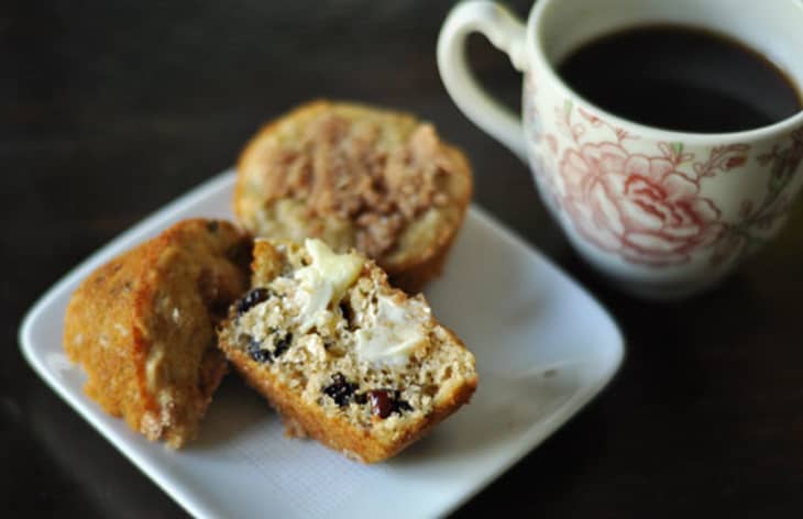 Quick and Homey Oatmeal Raisin Muffins