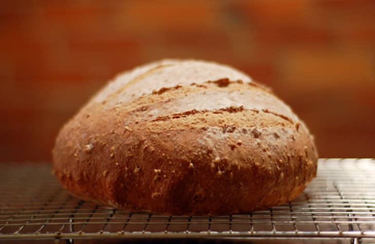 No-Knead Multigrain Peasant Bread