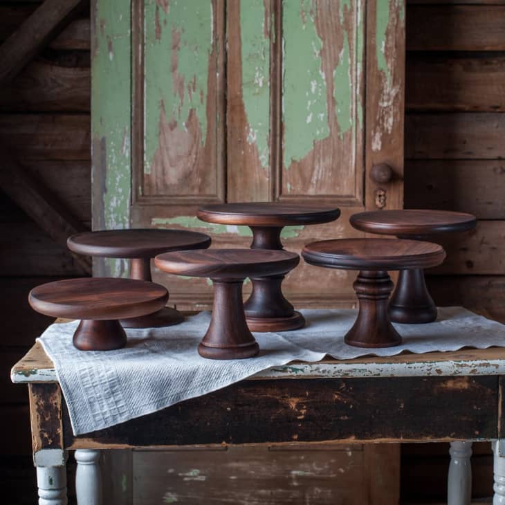 the most gorgeous wood cake stands kitchn