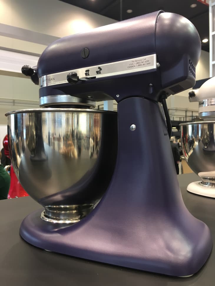 KitchenAid in the color Milkshake with a Matte Black Bowl