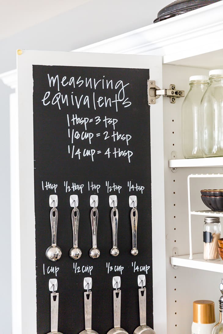 Make a magnetic cabinet organizer to keep measuring cups tidy - CNET