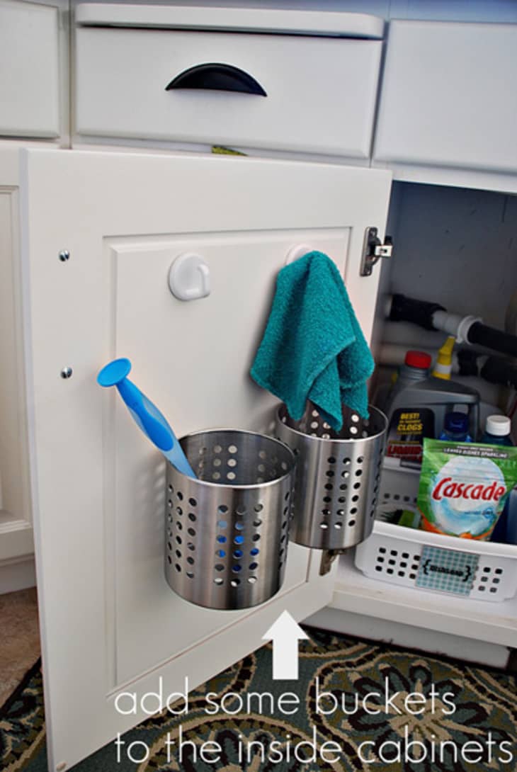 15 Genius Under The Kitchen Sink Organization Ideas - Organization Obsessed