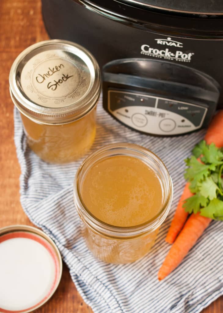 How To Make Chicken Stock in the Slow Cooker | The Kitchn