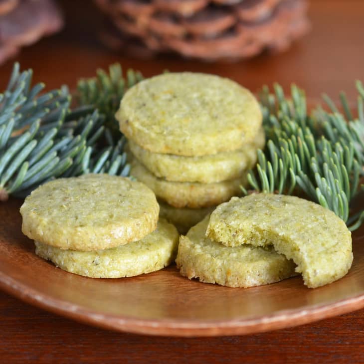 Evergreen Shortbread Cookies