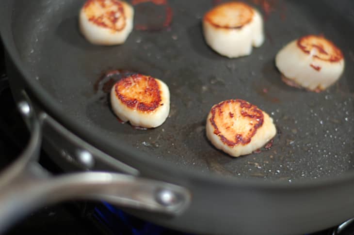 Food sticking every time I use the cast iron frying pan… I've tried medium  heat/low heat/high heat- still happens. I usually use rapeseed oil/canola  oil and makes sure there's plenty… Please help! 