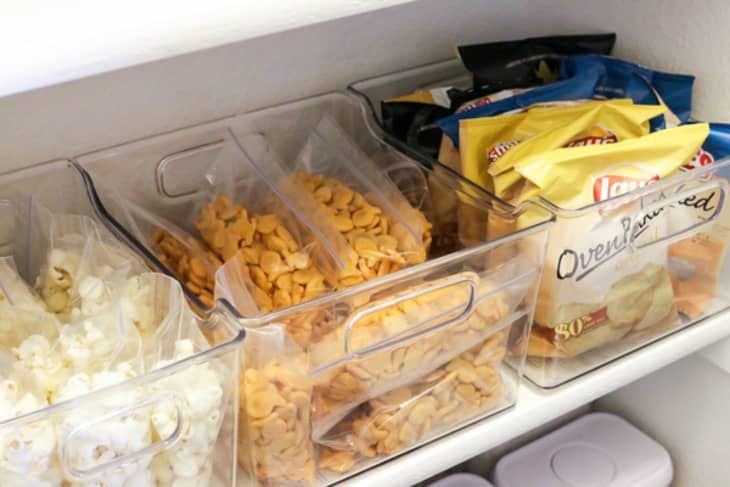 How to organize kid snacks in pantry and refrigerator - Coco's Caravan