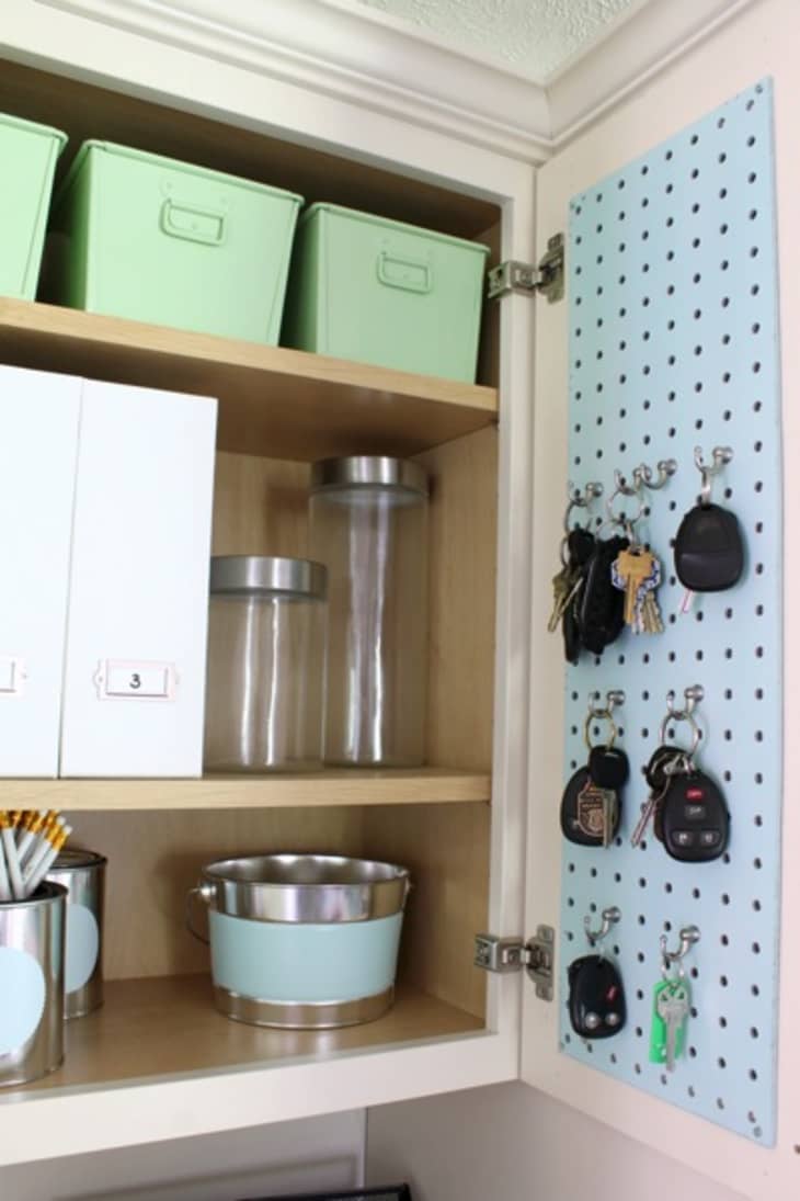 How Handy: A DIY Sliding Kitchen Pegboard Drawer