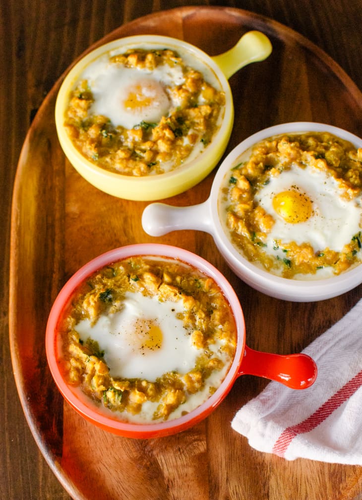 Spiced Lentils with Egg