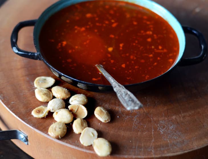 Sherry-Garlic Soup with Smoked Paprika
