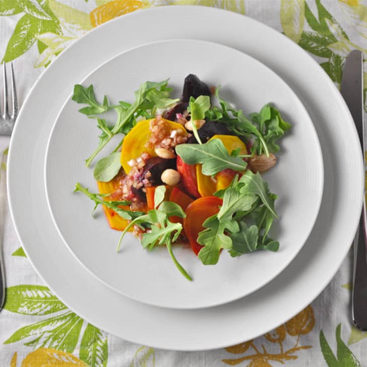 Tyler Florence 2022 Christmas Bacon Maple Syrup New Year's Recipe: Roasted Beet Salad With Whipped Goat Cheese | Kitchn