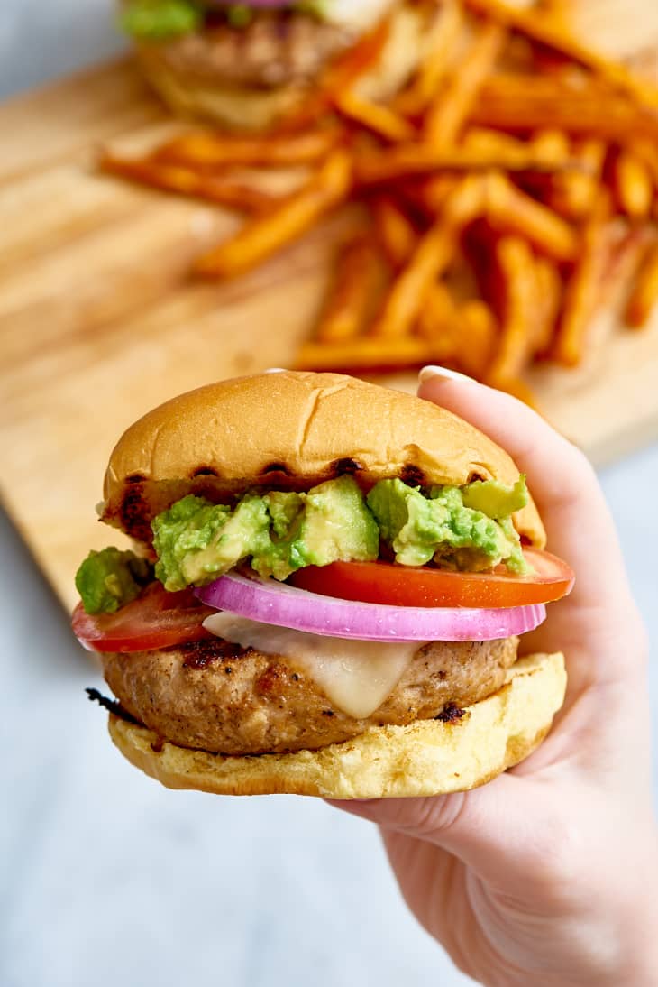 Turkey Burgers - Guacamole Turkey Burgers Recipe