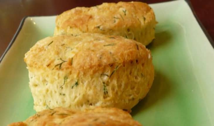 Yogurt Biscuits with Dill