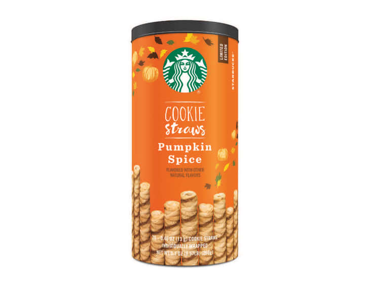 Starbucks Holiday Cookie Straws Chocolate Rolled Wafers 20 Count