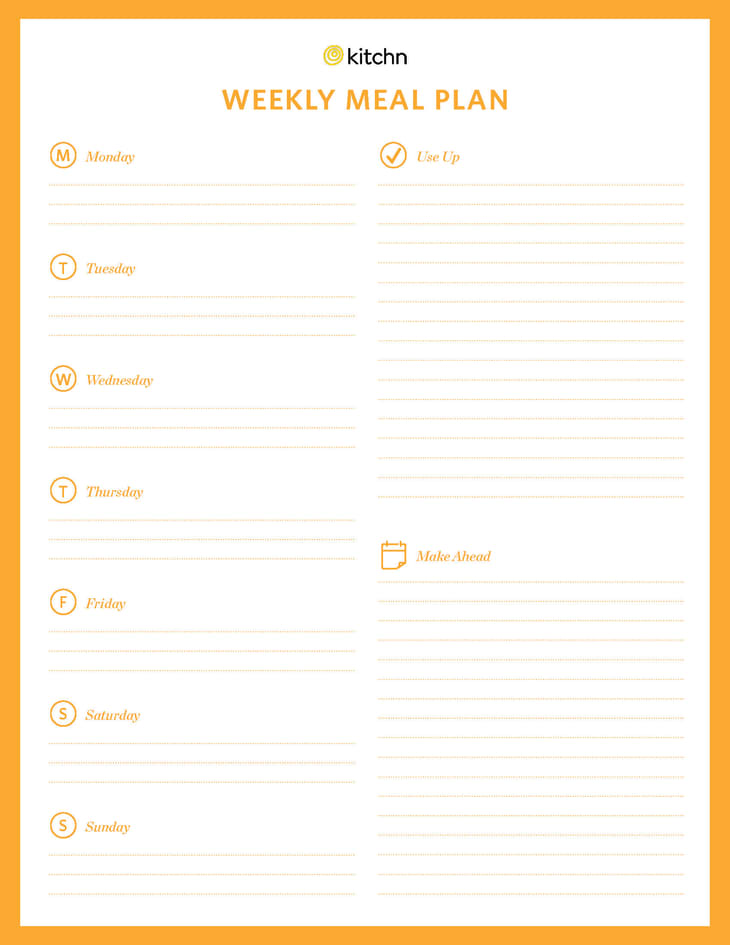 Meal Prep Planner Template from cdn.apartmenttherapy.info