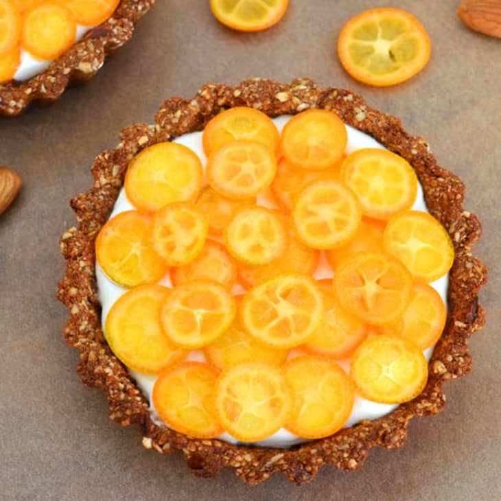 Kumquat Tarts with Almond-Date Crust
