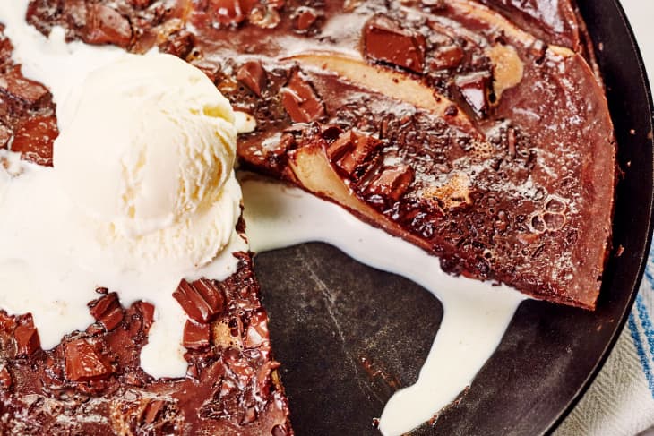 Chocolate and Pear Clafoutis