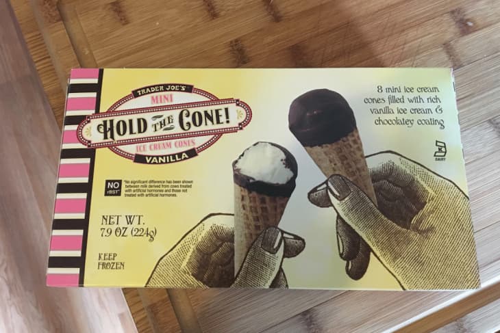 Box of Trader Joe's "Hold the Cone!" ice creams
