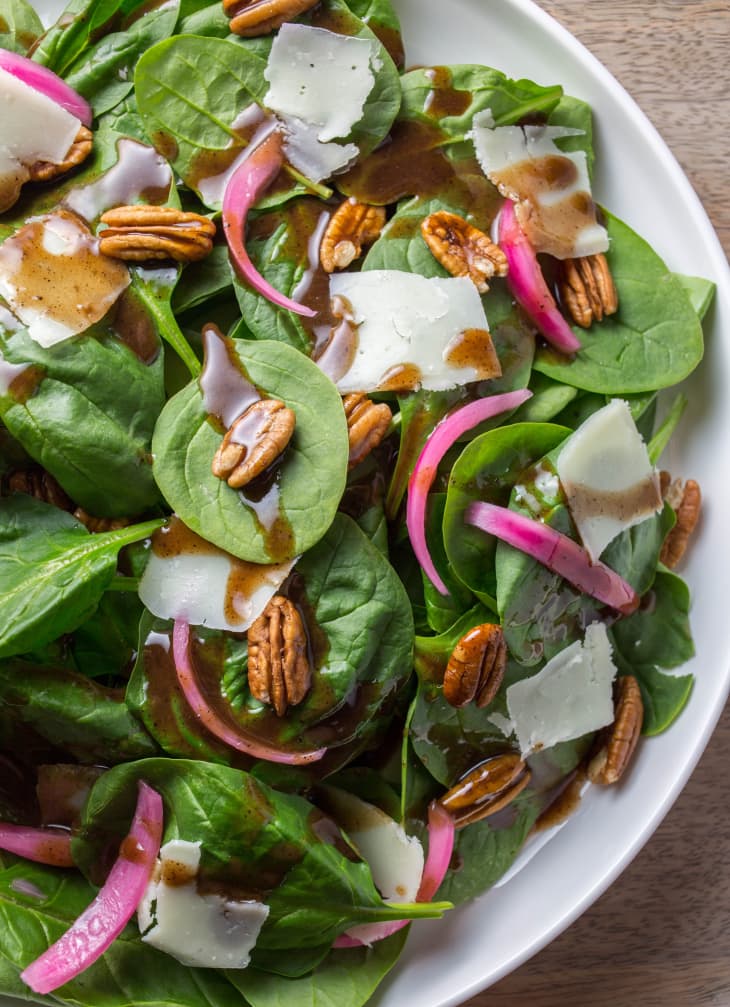 Spinach Salad with Warm Brown Butter Dressing