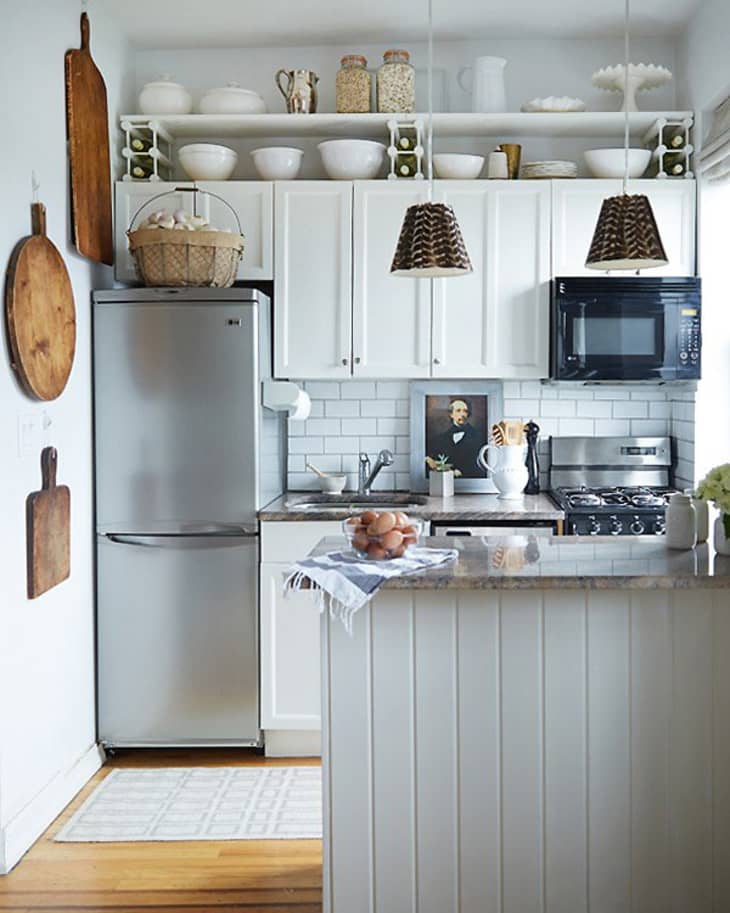 9 Ways To Get Creative With Kitchen Storage In Small Spaces - Shelf Cooking