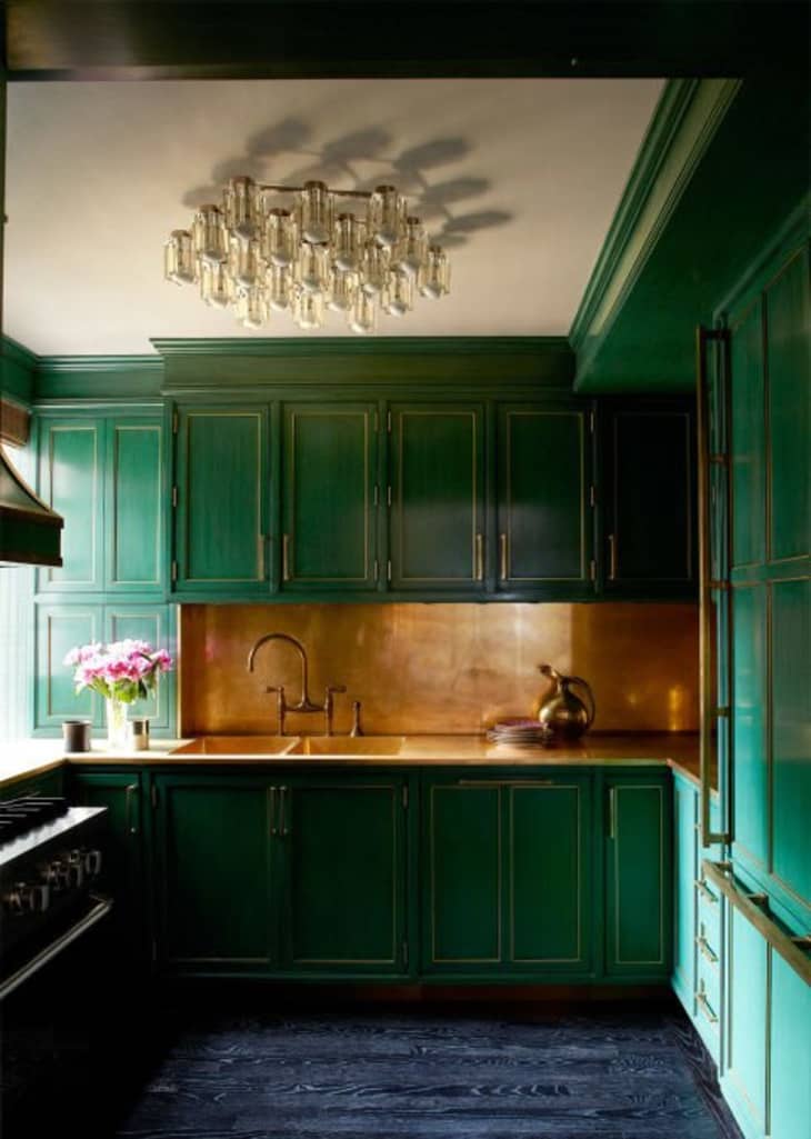 15 Kitchens With Bright Green Cabinets Kitchn