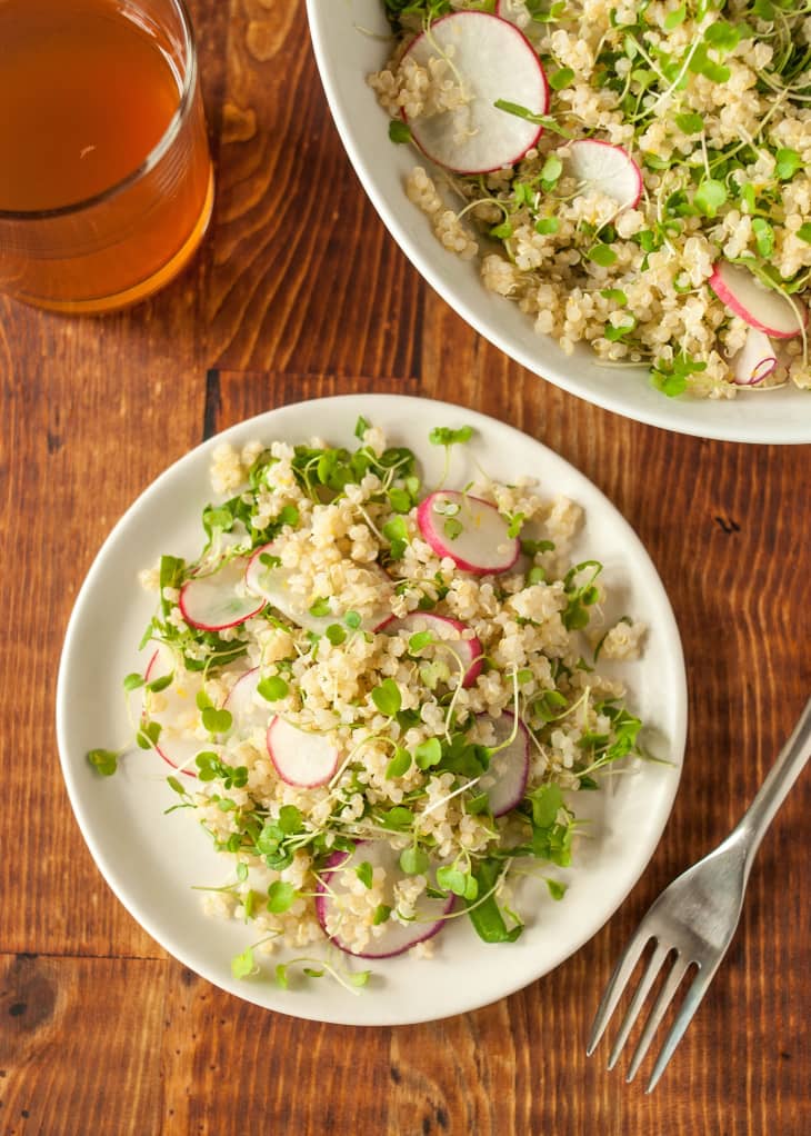 Quinoa Salad with Spring Radishes and Greens