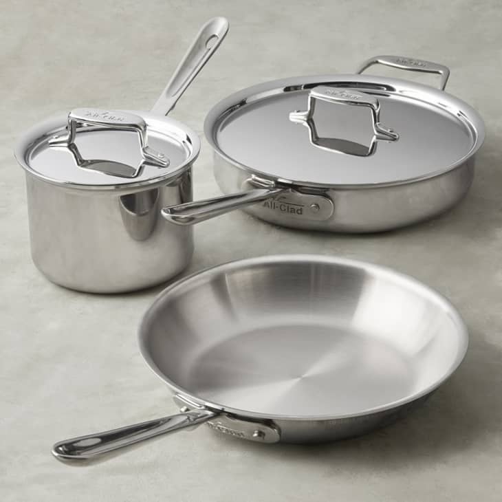 Williams Sonoma All-Clad d5 Stainless-Steel 7-Piece Cookware Set