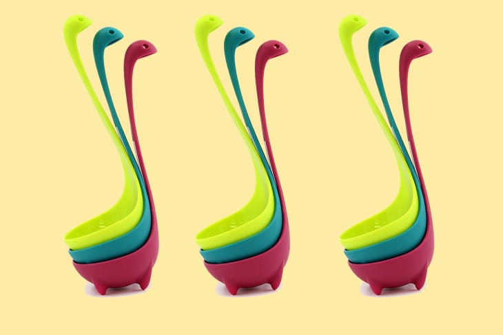 Soup Ladle in the Shape of the Loch Ness Monster Editorial Stock