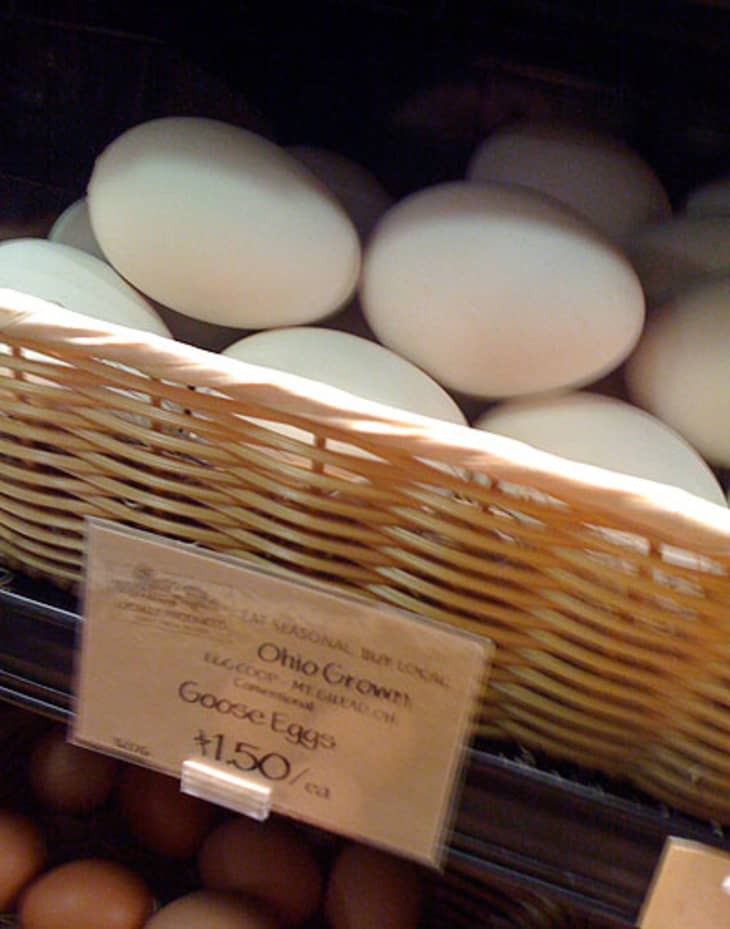 Look! Local Ostrich and Emu Eggs at Whole Foods