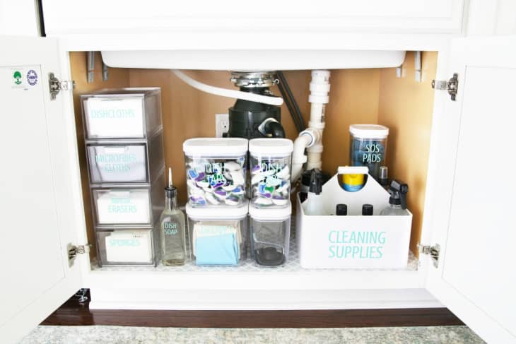 How to Organize Under Your Kitchen Sink