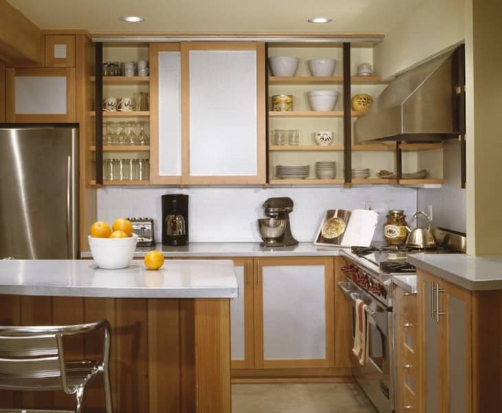 Small Kitchen Sliding Cabinet Doors Save Space Kitchn