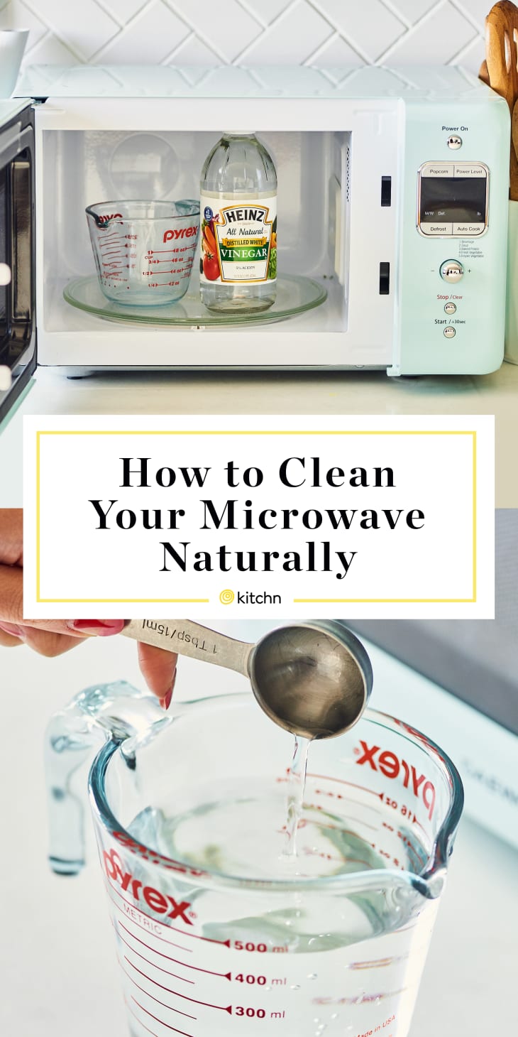 clean microwave with vinegar