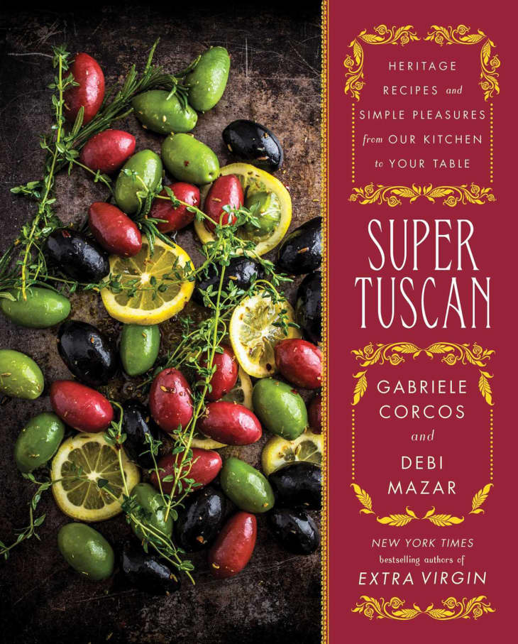 Front cover of Gabriele Corcos and Debi Mazar's cookbook Super Tuscan: Heritage Recipes and Simple Pleasures from Our Kitchen to Your Table