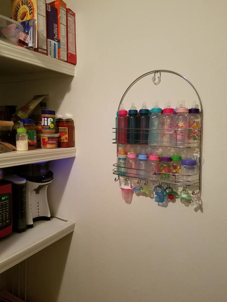 Kitchen Crafty Fun - Use a SHOWER CADDY for BABY BOTTLE storagegreat  idea!!