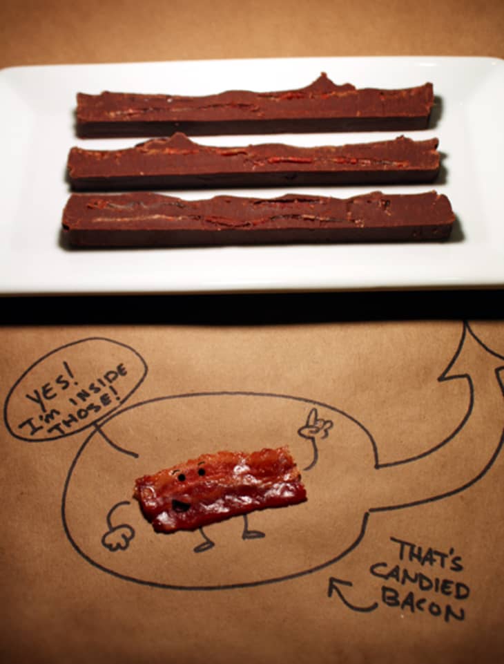 Candied Bacon Fudge