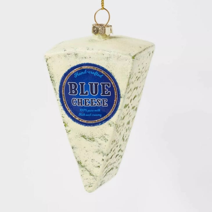 Glass Blue Cheese Wedge Christmas Tree Ornament at Target