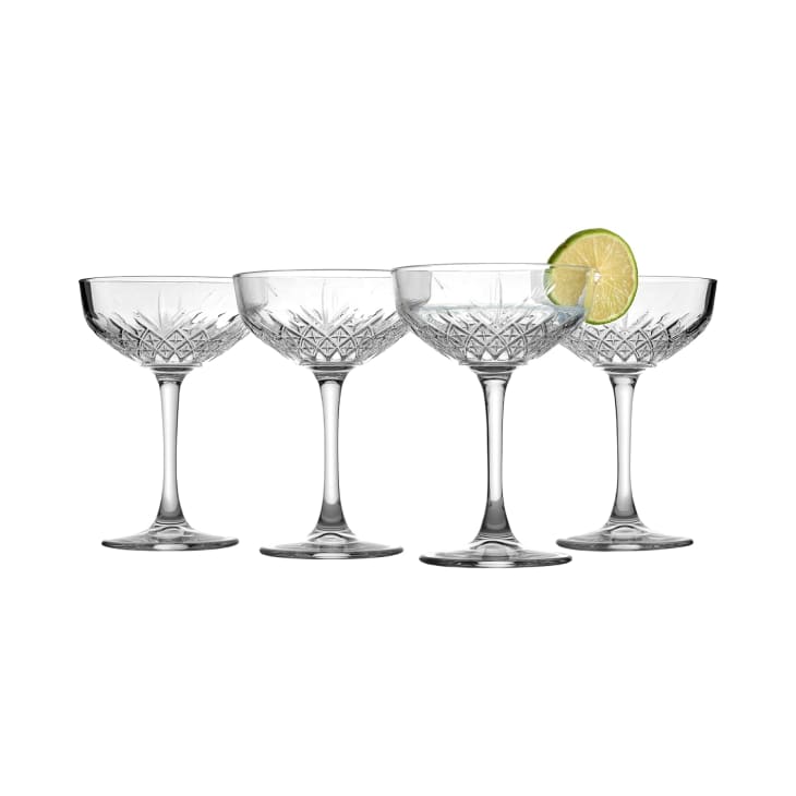 Pasabahce Coupe Cocktail Glasses at Amazon
