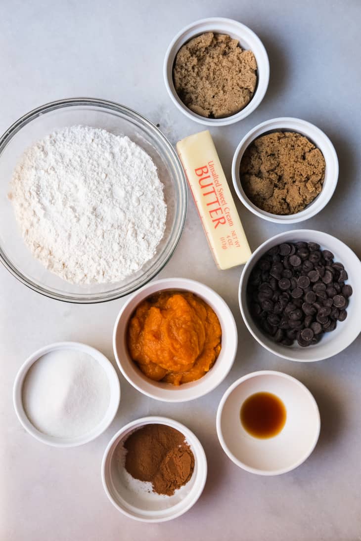 ingredients for Reese Witherspoon's Pumpkin Cookies