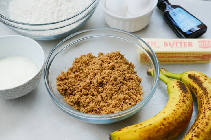 Ingredients for the Best Banana Bread