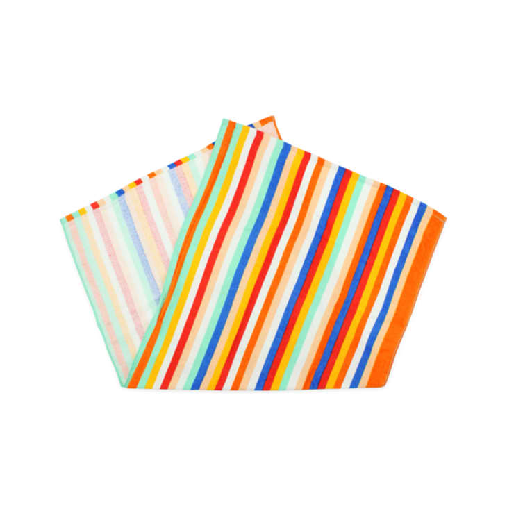Multicolor Stripe Beach Towel at Five Below
