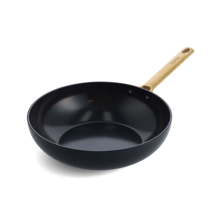 The Cookware Company GreenPan Reserve Nonstick 5-Piece Cookware Set in  Black with Gold-Tone Handles