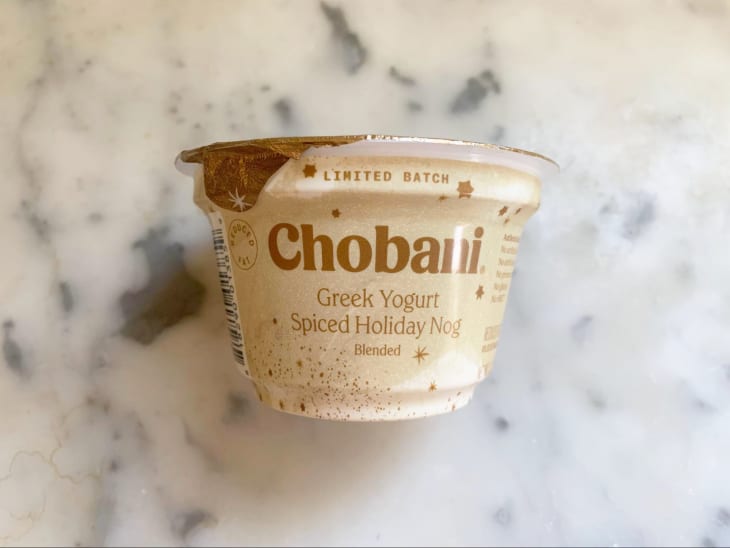 cream chobani holiday yogurt cup