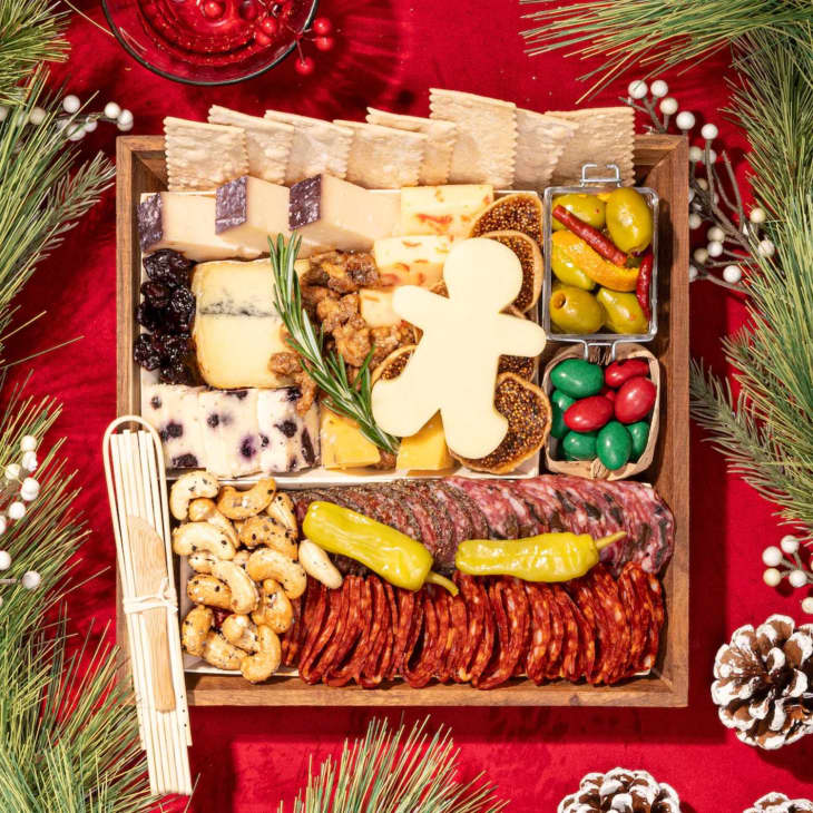 Happy Holidays Ciccetti Cheese & Charcuterie Board at Boarderie
